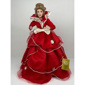 Vintage Franklin Mint Samantha Rose Princess Porcelain Doll 21in w/ Stand